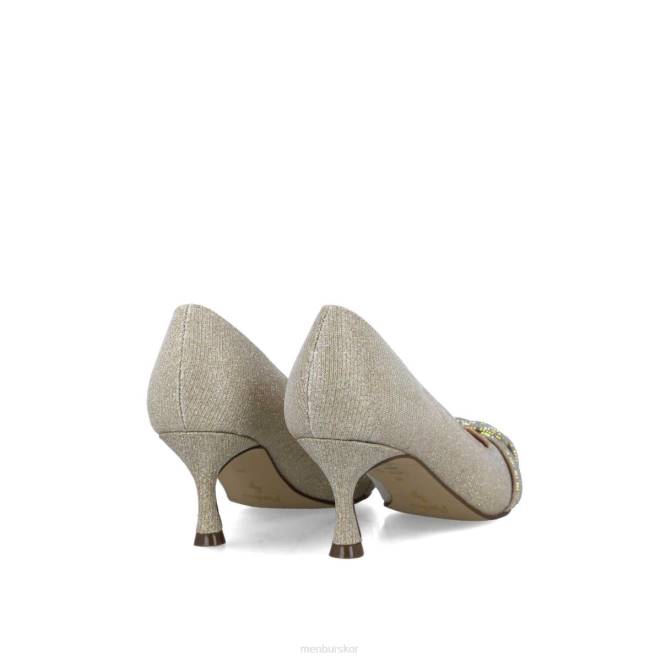 Menbur kvinnor guld cuarzo mellan och låga klackar 608J5615