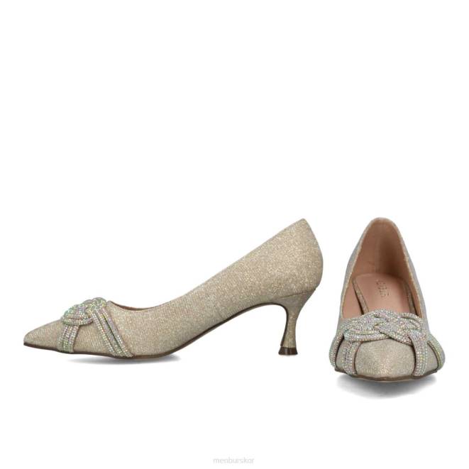 Menbur kvinnor guld cuarzo mellan och låga klackar 608J5615