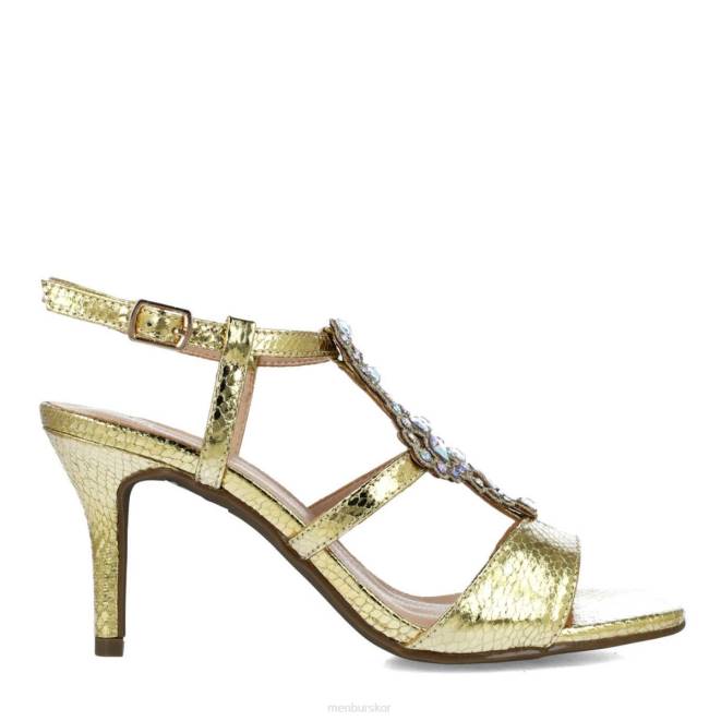 Menbur kvinnor guld escila mellan och låga klackar 608J5790