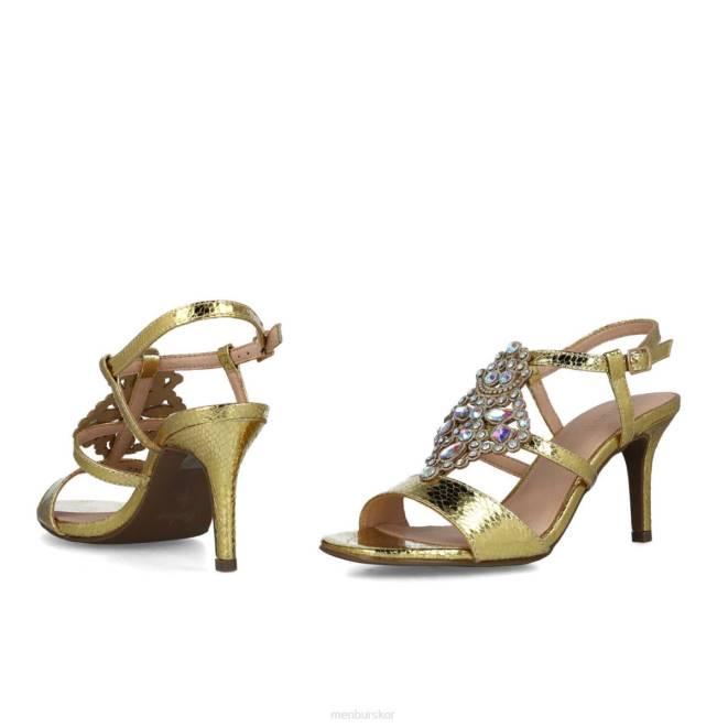 Menbur kvinnor guld escila mellan och låga klackar 608J5790