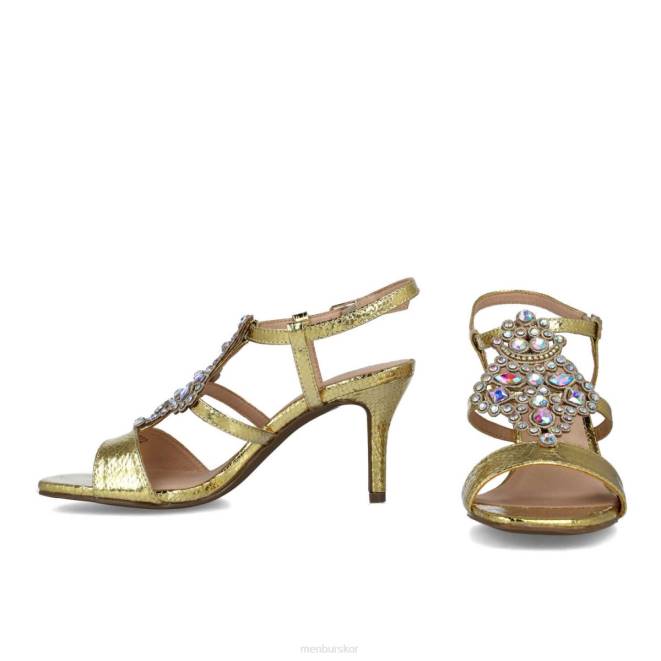 Menbur kvinnor guld escila mellan och låga klackar 608J5790