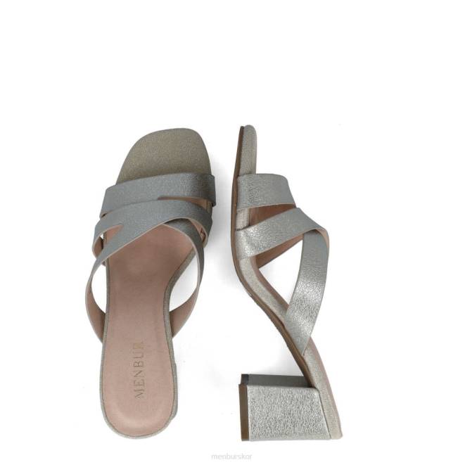 Menbur kvinnor guld estilbo mellan och låga klackar 608J5780