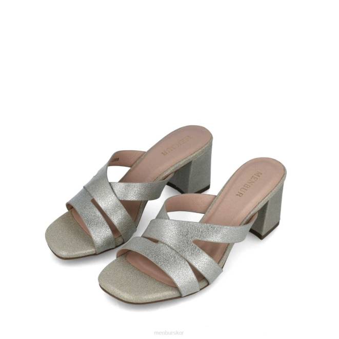 Menbur kvinnor guld estilbo mellan och låga klackar 608J5780