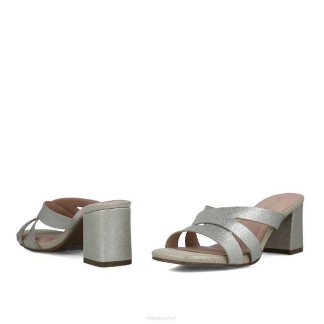 Menbur kvinnor guld estilbo mellan och låga klackar 608J5780