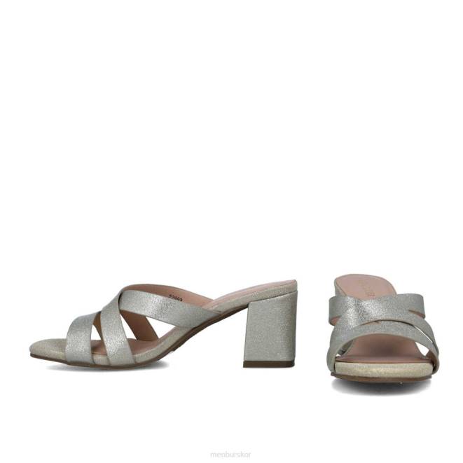 Menbur kvinnor guld estilbo mellan och låga klackar 608J5780