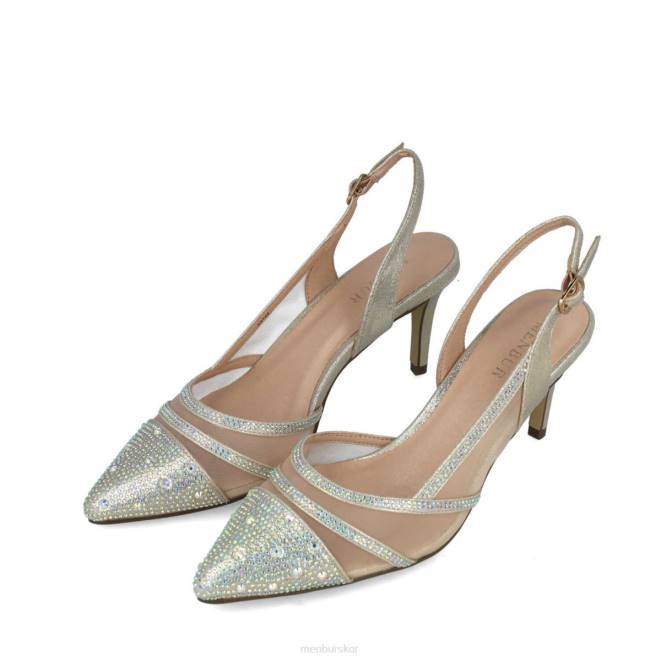 Menbur kvinnor guld glauco mellan och låga klackar 608J5811