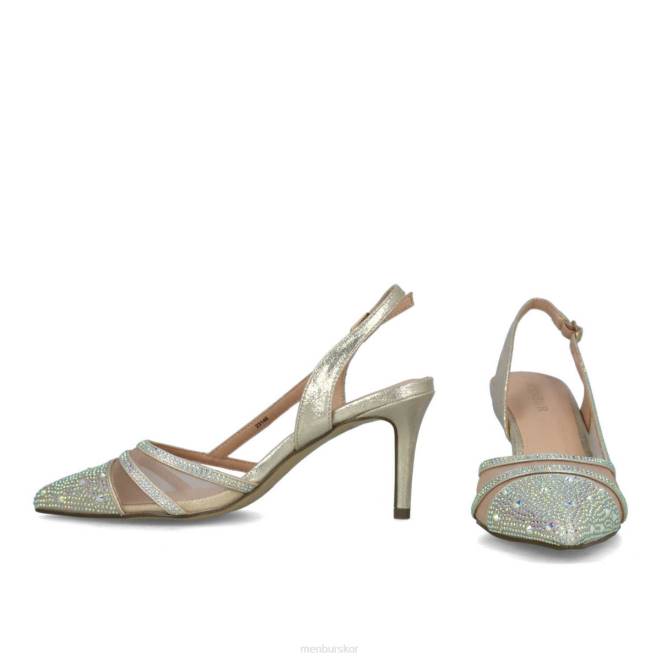 Menbur kvinnor guld glauco mellan och låga klackar 608J5811
