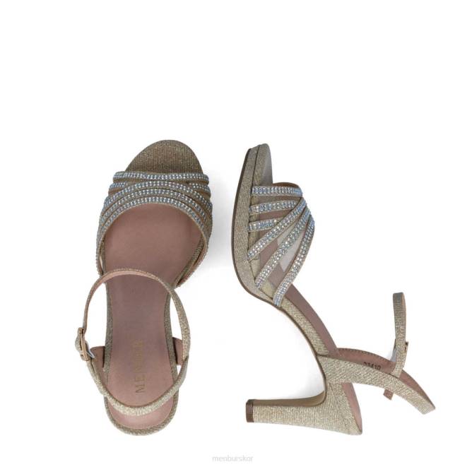 Menbur kvinnor guld goshenita mellan och låga klackar 608J1641