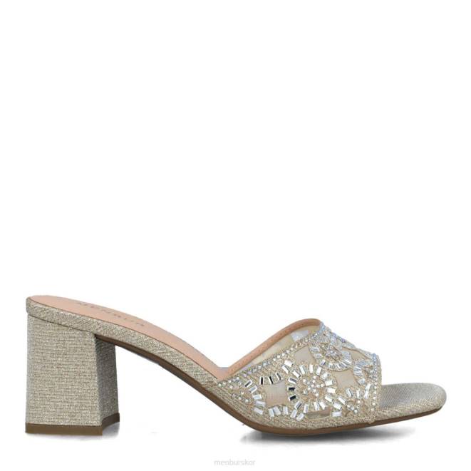 Menbur kvinnor guld hambergita mellan och låga klackar 608J1646