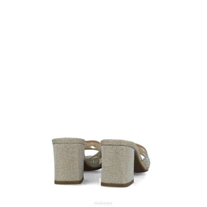 Menbur kvinnor guld hambergita mellan och låga klackar 608J1646