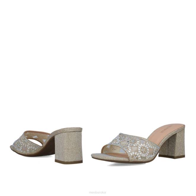 Menbur kvinnor guld hambergita mellan och låga klackar 608J1646