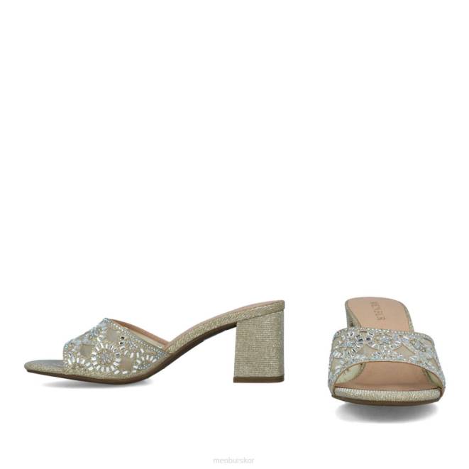 Menbur kvinnor guld hambergita mellan och låga klackar 608J1646
