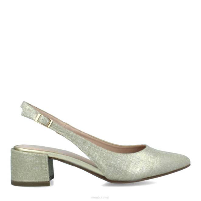 Menbur kvinnor guld isonzo mellan och låga klackar 608J5906