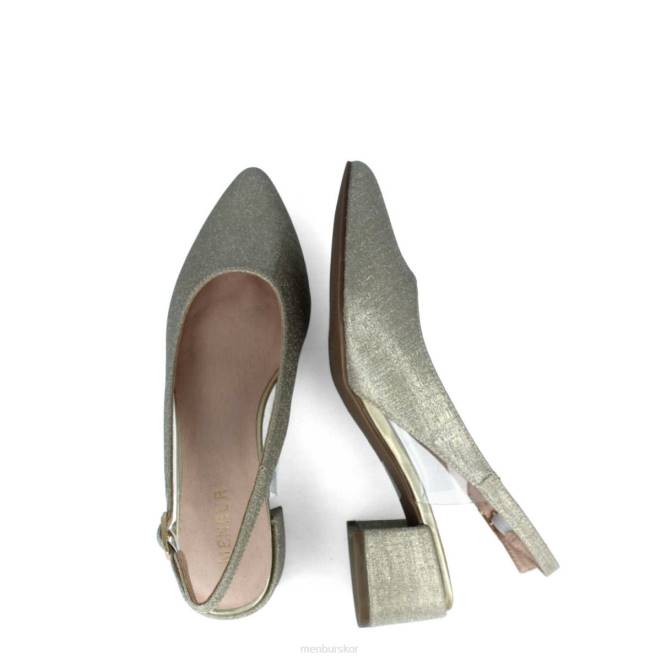 Menbur kvinnor guld isonzo mellan och låga klackar 608J5906