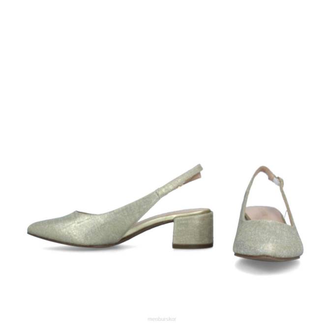 Menbur kvinnor guld isonzo mellan och låga klackar 608J5906