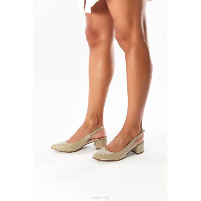 Menbur kvinnor guld isonzo mellan och låga klackar 608J5906