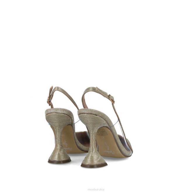 Menbur kvinnor guld kameleont mellan och låga klackar 608J1564