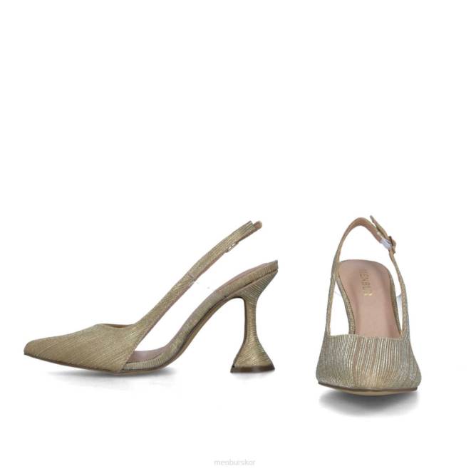 Menbur kvinnor guld kameleont mellan och låga klackar 608J1564