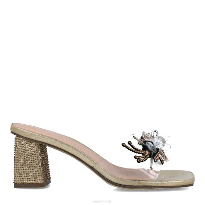 Menbur kvinnor guld melanita mellan och låga klackar 608J5652