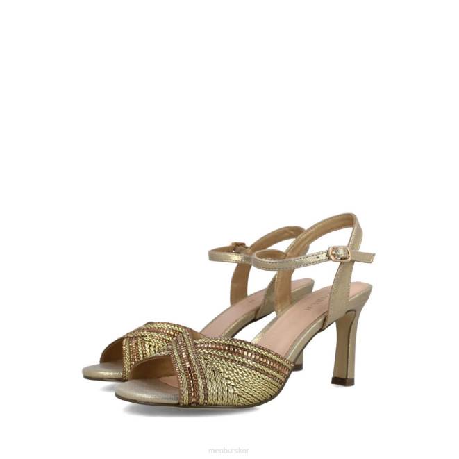 Menbur kvinnor guld nefele mellan och låga klackar 608J1699