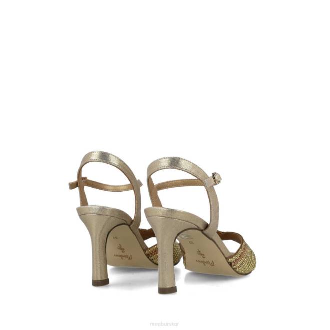 Menbur kvinnor guld nefele mellan och låga klackar 608J1699