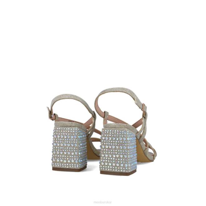 Menbur kvinnor guld nete mellan och låga klackar 608J1715