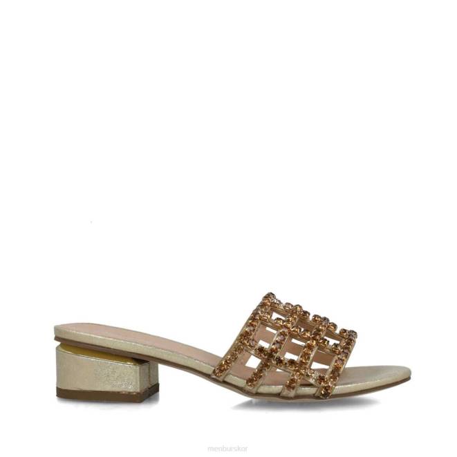 Menbur kvinnor guld norma mellan och låga klackar 608J1562