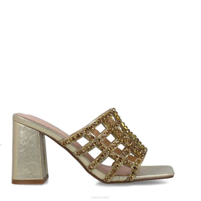 Menbur kvinnor guld norma mellan och låga klackar 608J5563