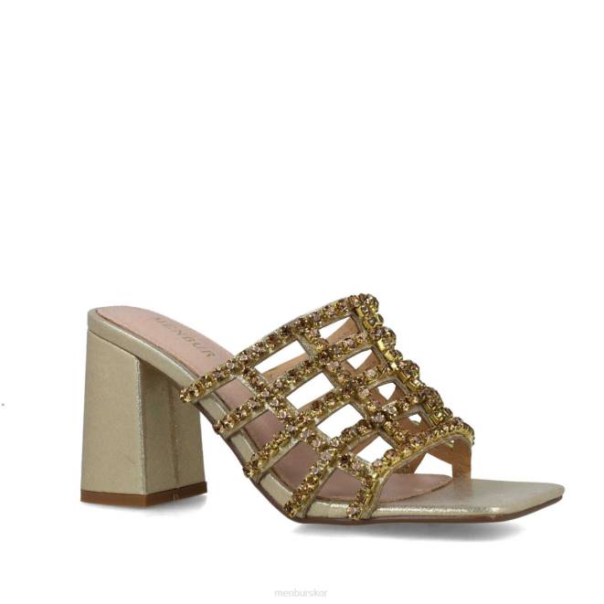 Menbur kvinnor guld norma mellan och låga klackar 608J5563