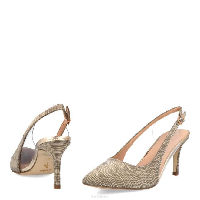 Menbur kvinnor guld pasquali mellan och låga klackar 608J5901