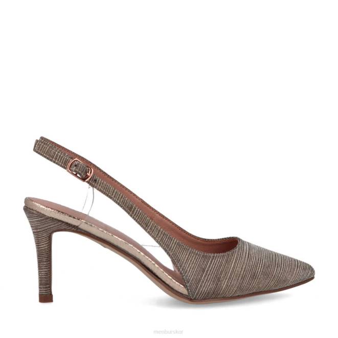 Menbur kvinnor guld pasquali mellan och låga klackar 608J5901