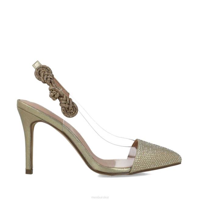 Menbur kvinnor guld perseus mellan och låga klackar 608J5576