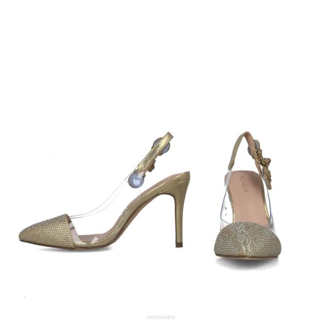 Menbur kvinnor guld perseus mellan och låga klackar 608J5576