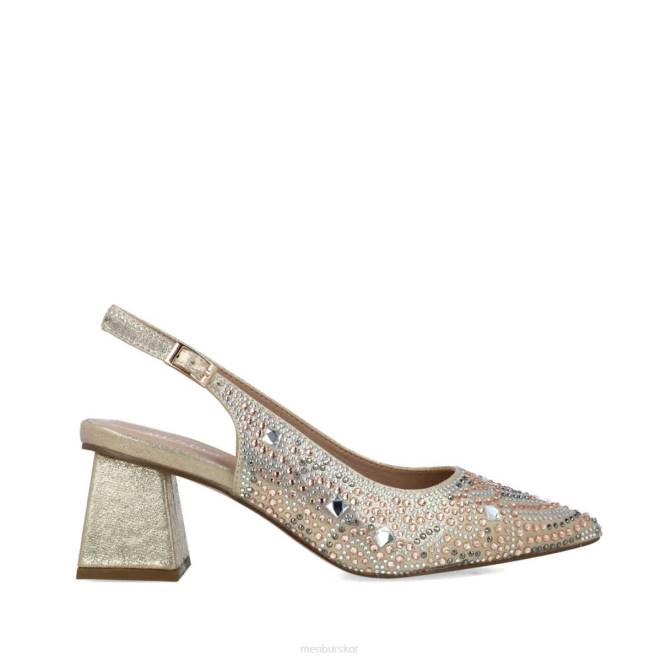 Menbur kvinnor guld procyon mellan och låga klackar 608J1611