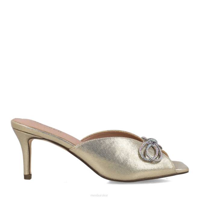 Menbur kvinnor guld rodolita mellan och låga klackar 608J1647