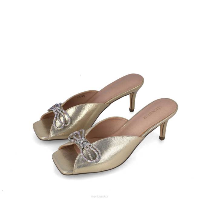 Menbur kvinnor guld rodolita mellan och låga klackar 608J1647