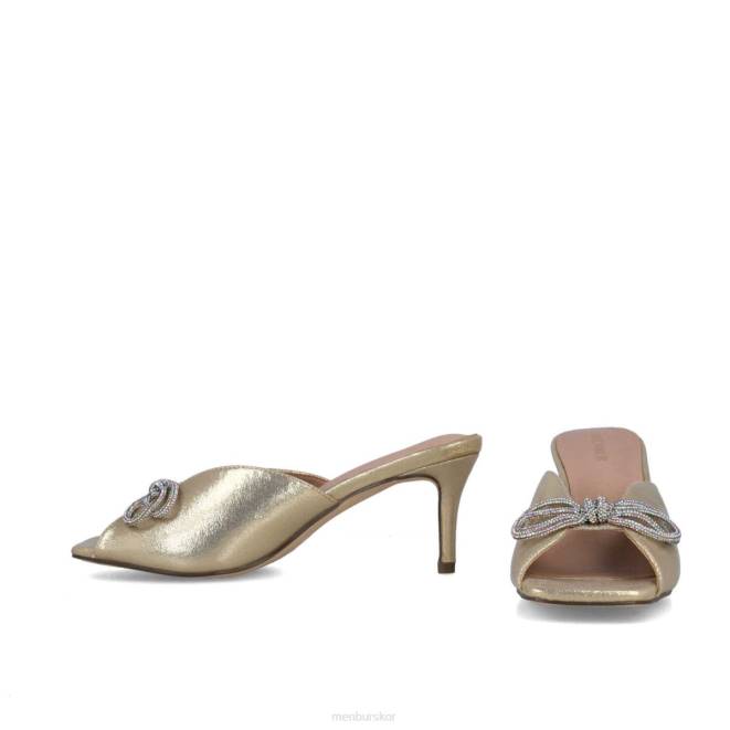 Menbur kvinnor guld rodolita mellan och låga klackar 608J1647