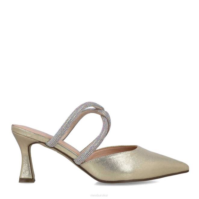 Menbur kvinnor guld rodolita mellan och låga klackar 608J1661