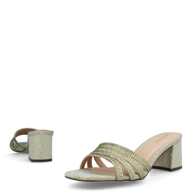 Menbur kvinnor guld salitto mellan och låga klackar 608J1883