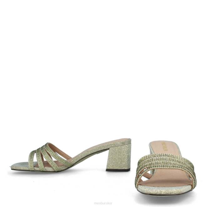 Menbur kvinnor guld salitto mellan och låga klackar 608J1883