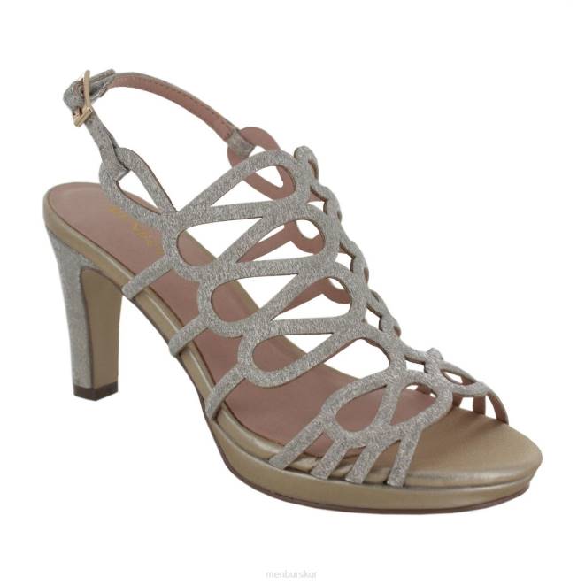 Menbur kvinnor guld verzino mellan och låga klackar 608J1997