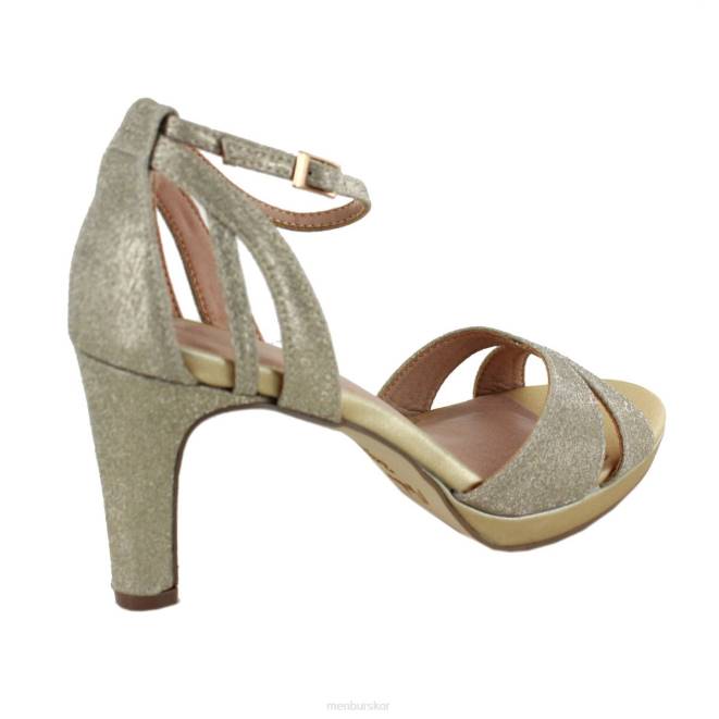 Menbur kvinnor guld villarelli mellan och låga klackar 608J2008