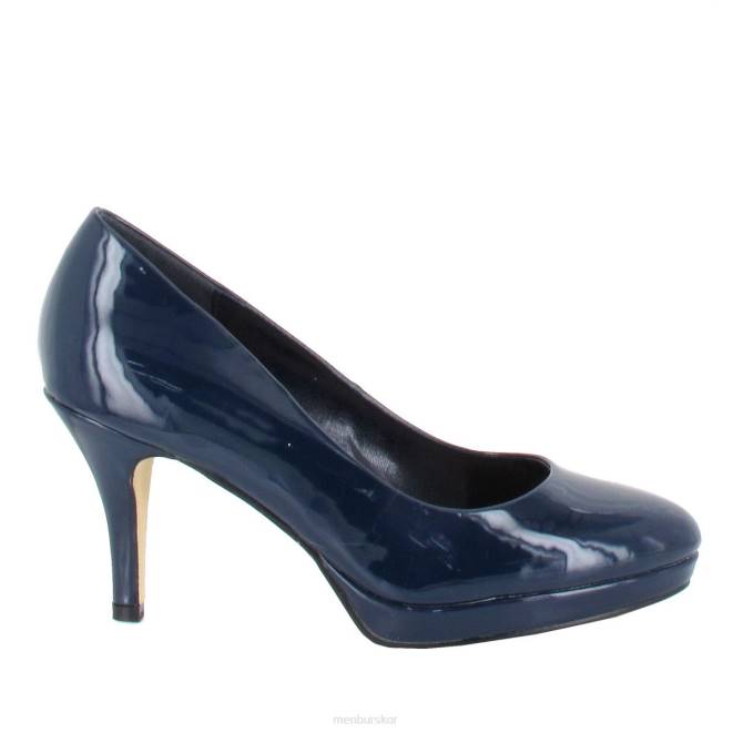 Menbur kvinnor mörkblå dupan mellan och låga klackar 608J1761