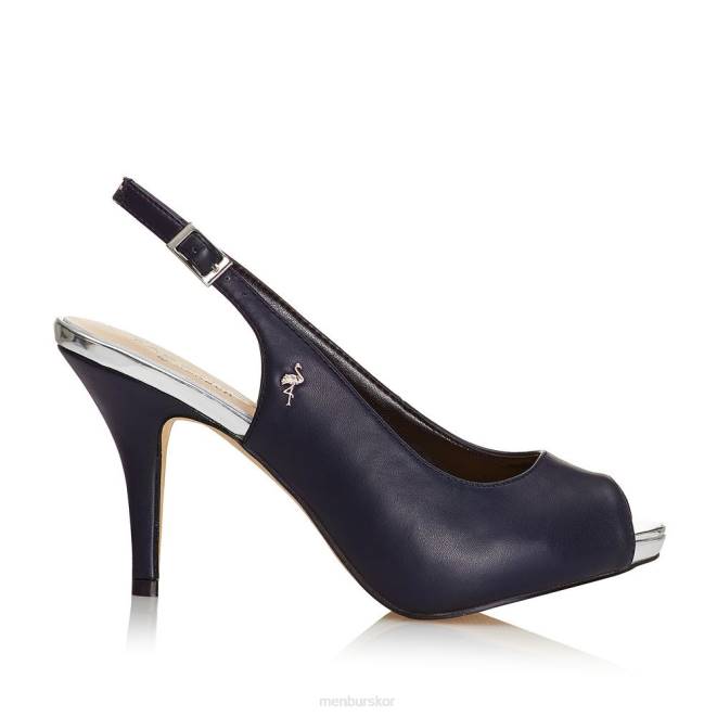 Menbur kvinnor mörkblå manzana mellan och låga klackar 608J1833