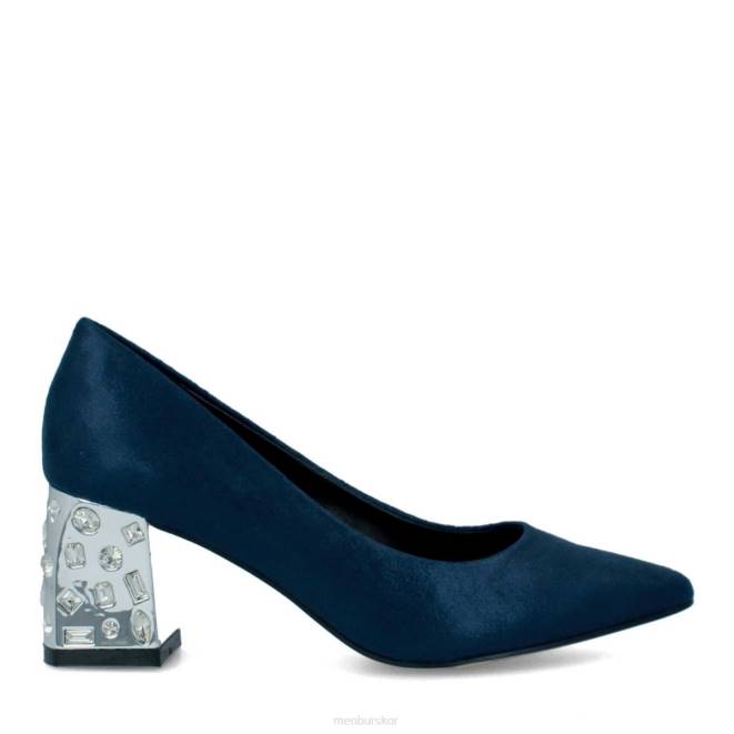 Menbur kvinnor mörkblå tarcento mellan och låga klackar 608J2132
