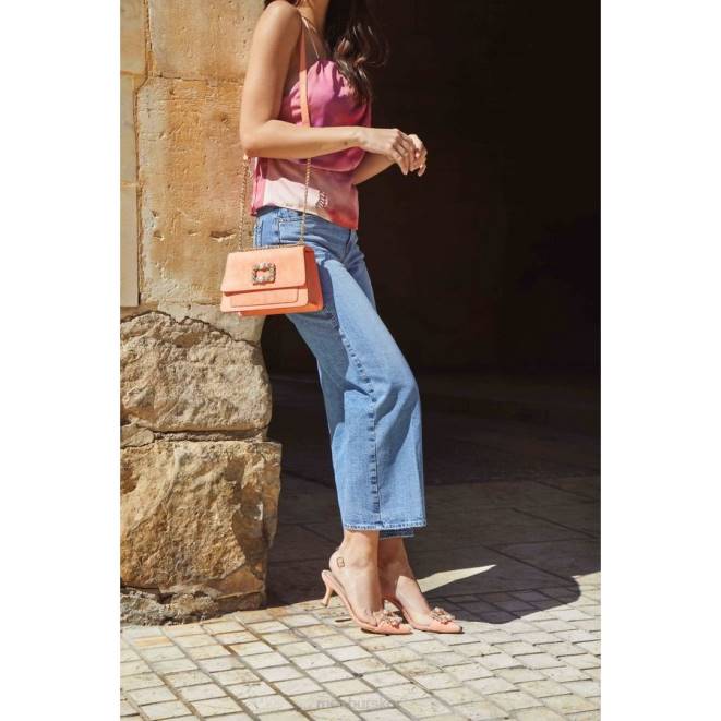 Menbur kvinnor orange pavo mellan och låga klackar 608J1618