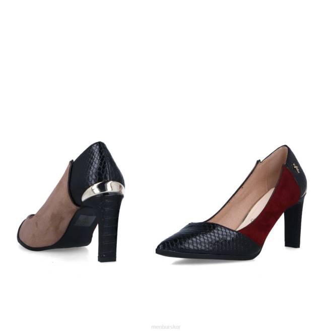 Menbur kvinnor röd corisia mellan och låga klackar 608J5881