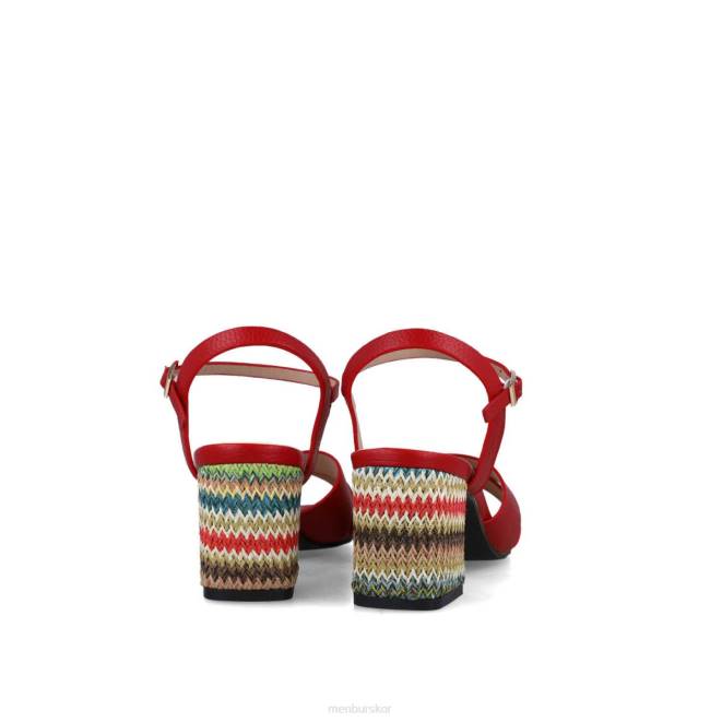 Menbur kvinnor röd kaliop mellan och låga klackar 608J5778