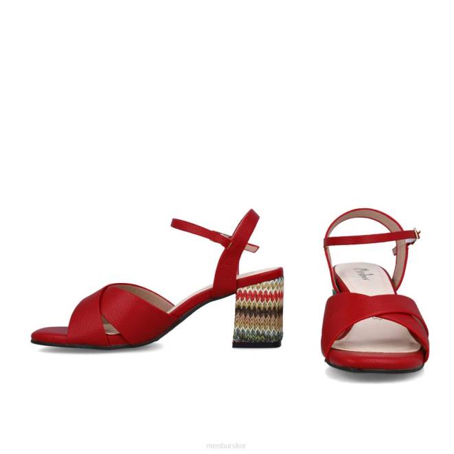 Menbur kvinnor röd kaliop mellan och låga klackar 608J5778