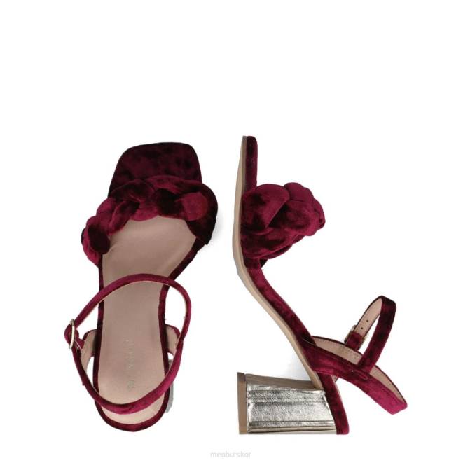 Menbur kvinnor röd nuummita mellan och låga klackar 608J5688